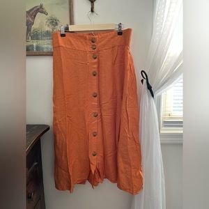 A new day button down spring skirt